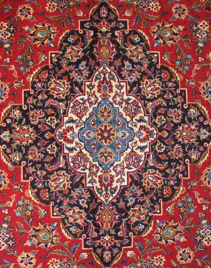 10x14 Authentic Hand-knotted Persian Signed Kashan Rug - Iran - bestrugplace