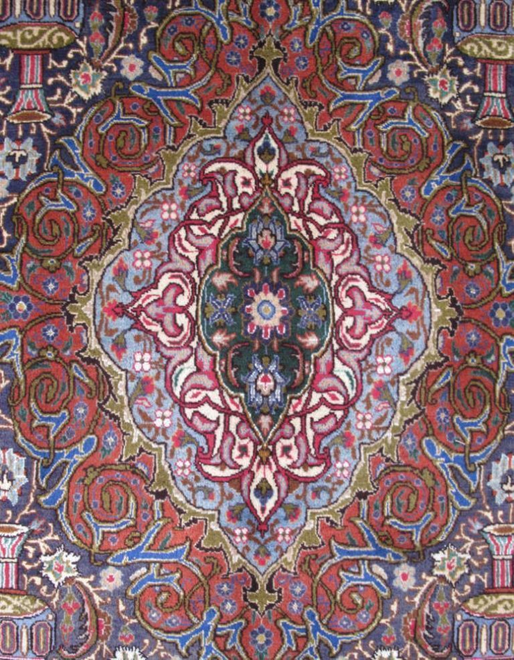 10x16 Authentic Hand-knotted Persian Signed Kashmar Rug - Iran - bestrugplace