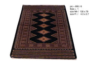 Radiant 3x4 Authentic Handmade Wool & Silk Jaldar Bokhara Rug - Pakistan - bestrugplace