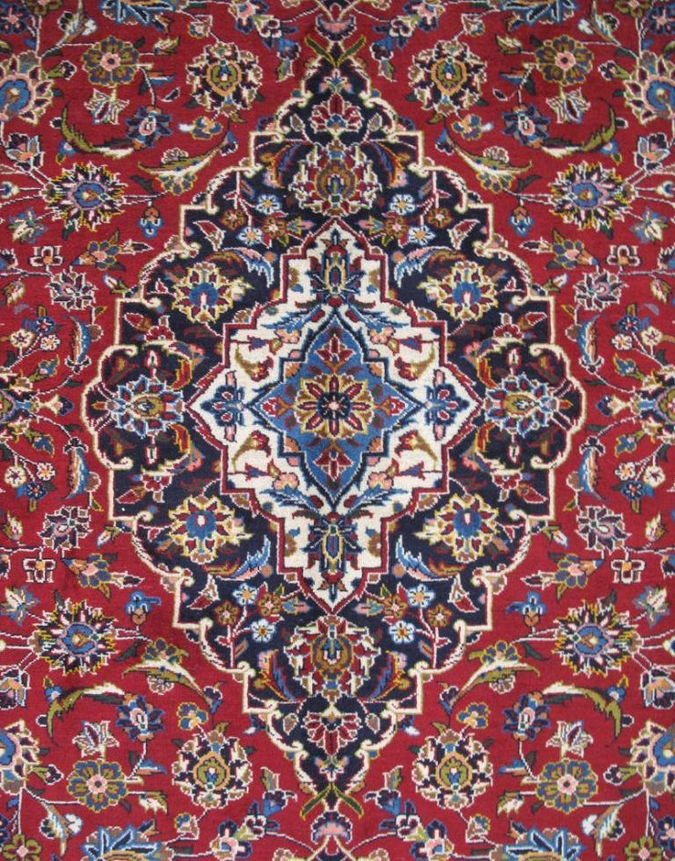 8x11 Authentic Hand-knotted Persian Signed Kashan Rug - Iran - bestrugplace