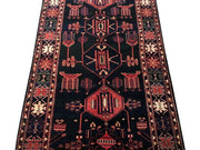 5x11 Authentic Hand-knotted Persian Hamadan Rug - Iran - bestrugplace