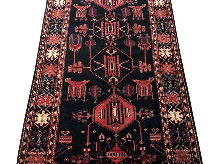 5x11 Authentic Hand-knotted Persian Hamadan Rug - Iran - bestrugplace