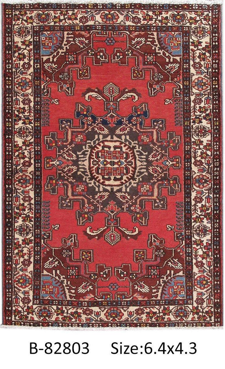 Luxurious 5x8 Authentic Hand-knotted Persian Hamadan Rug - Iran - bestrugplace