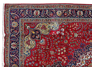 10' x 13' Red Persian Tabriz Rug