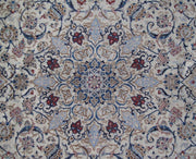 7x11 Authentic Hand-knotted Persian Wool&Silk Nain 9 La Rug - Iran - bestrugplace