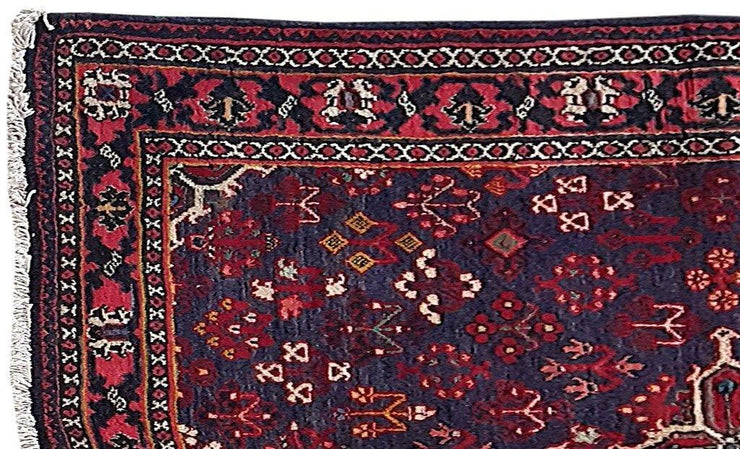 4x7 Authentic Hand Knotted Persian Hamadan Rug - Iran - bestrugplace