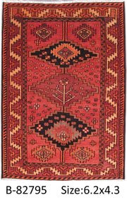 Luxurious 4x6 Authentic Hand-knotted Persian Hamadan Rug - Iran - bestrugplace