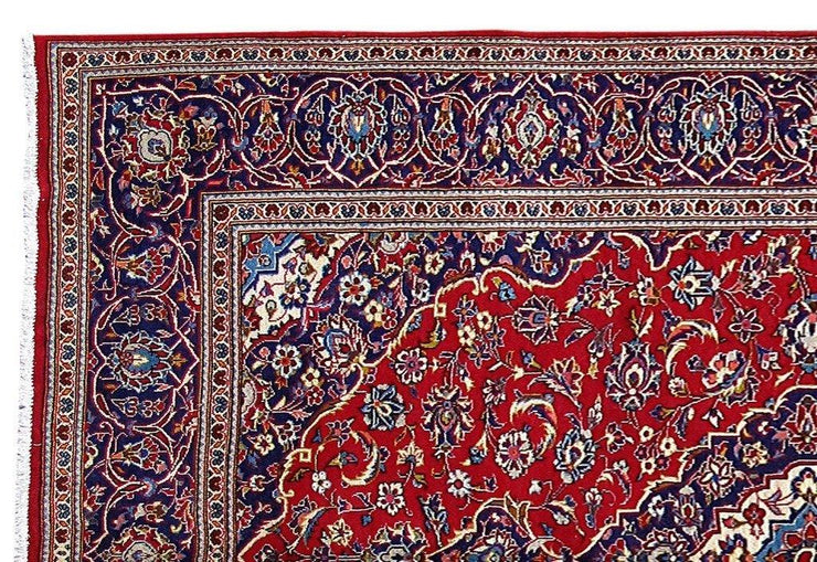 7x10 Authentic Hand Knotted Persian Kashan Rug - Iran - bestrugplace