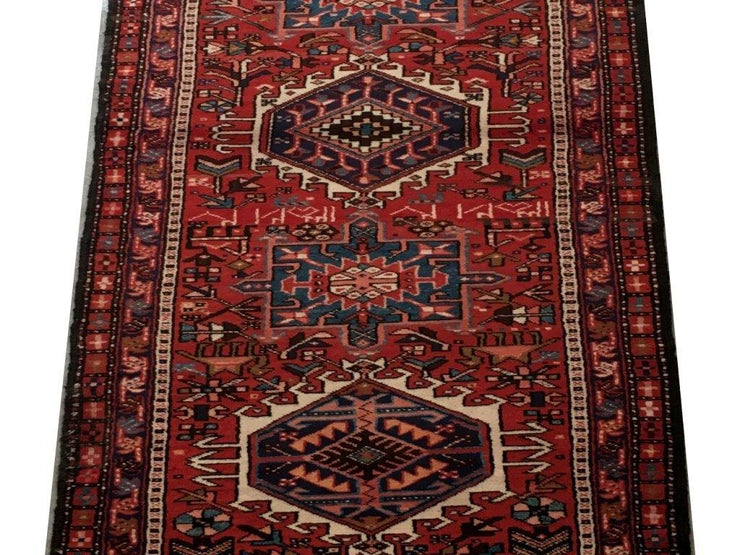 3x11 Authentic Hand-knotted Persian Karaja Rug - Iran - bestrugplace