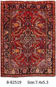 Luxurious 5x7 Authentic Hand-knotted Persian Hamadan Rug - Iran - bestrugplace