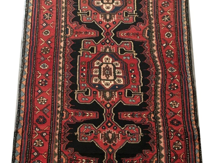 4x13 Authentic Hand-knotted Persian Hamadan Rug - Iran - bestrugplace