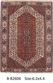 Luxurious 4x6 Authentic Hand-knotted Persian Hamadan Rug - Iran - bestrugplace