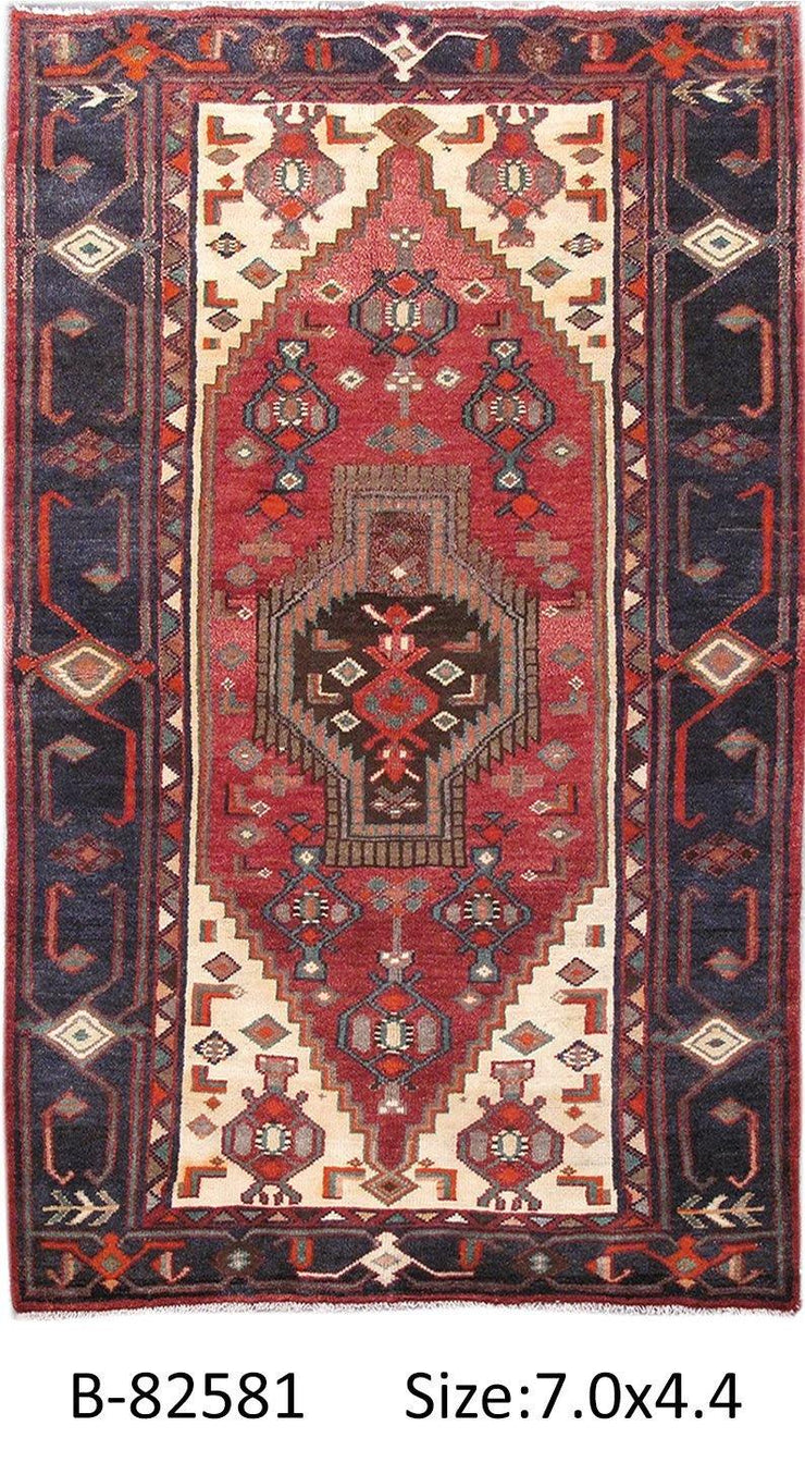 Luxurious 4x7 Authentic Hand-knotted Persian Hamadan Rug - Iran - bestrugplace