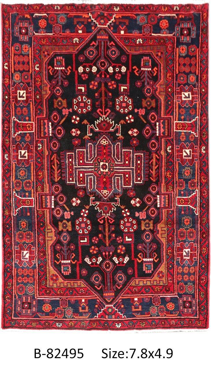 Luxurious 5x8 Authentic Hand-knotted Persian Hamadan Rug - Iran - bestrugplace