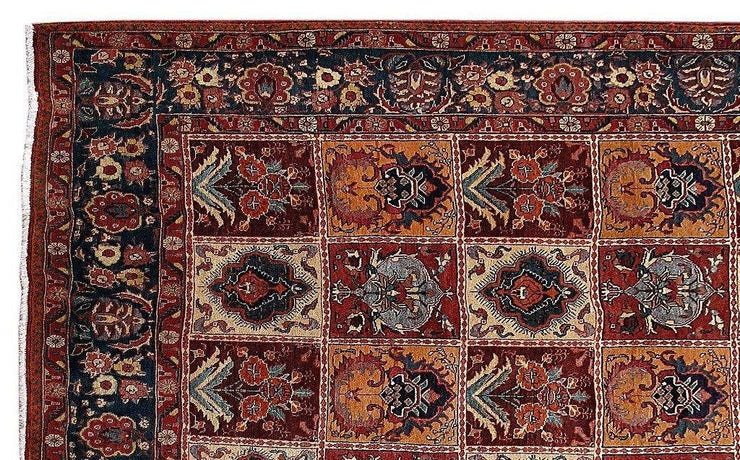 7x11 Authentic Hand Knotted Persian Sarouk Rug - Iran - bestrugplace