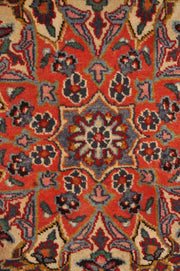 10x14 Pre owned Persian Kashan Mashad Rug RED IRAN 7888 - bestrugplace