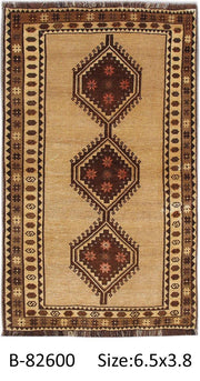 Luxurious 4x6 Authentic Hand-knotted Persian Hamadan Rug - Iran - bestrugplace