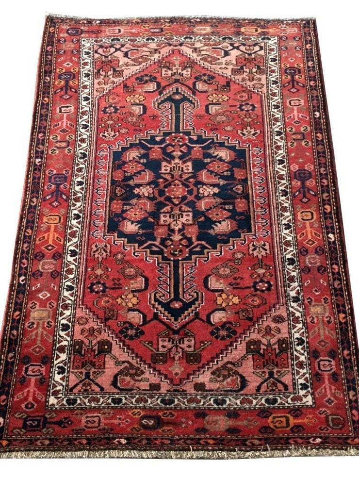 4x7 Authentic Hand-knotted Persian Zanjan Rug - Iran - bestrugplace