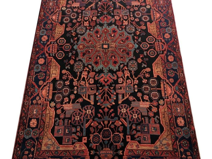 5x9 Authentic Hand-knotted Persian Hamadan Rug - Iran - bestrugplace