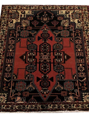 5x6 Authentic Hand-knotted Persian Hamadan Rug - Iran - bestrugplace