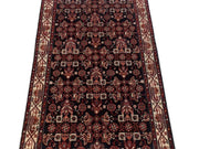 4x14 Authentic Hand-knotted Persian Hamadan Rug - Iran - bestrugplace