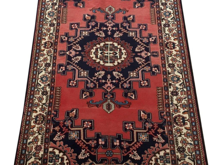 4x7 Authentic Hand-knotted Persian Hamadan Rug - Iran - bestrugplace