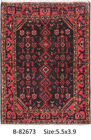 Luxurious 4x6 Authentic Hand-knotted Persian Hamadan Rug - Iran - bestrugplace