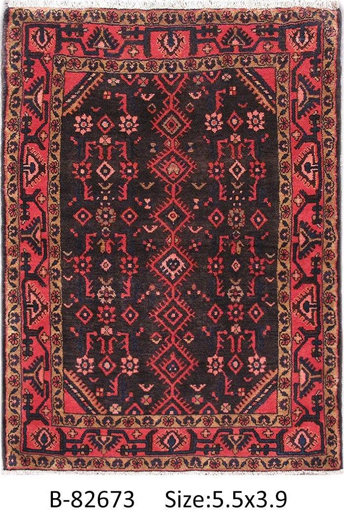 Luxurious 4x6 Authentic Hand-knotted Persian Hamadan Rug - Iran - bestrugplace