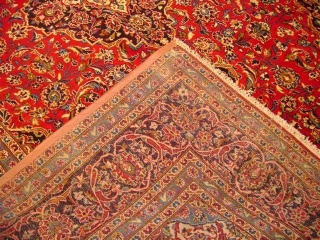 10x14 Authentic Hand Knotted Persian Kashan Rug - Iran - bestrugplace