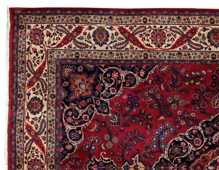 8x11 Authentic Hand Knotted Persian Mashad Rug - Iran - bestrugplace