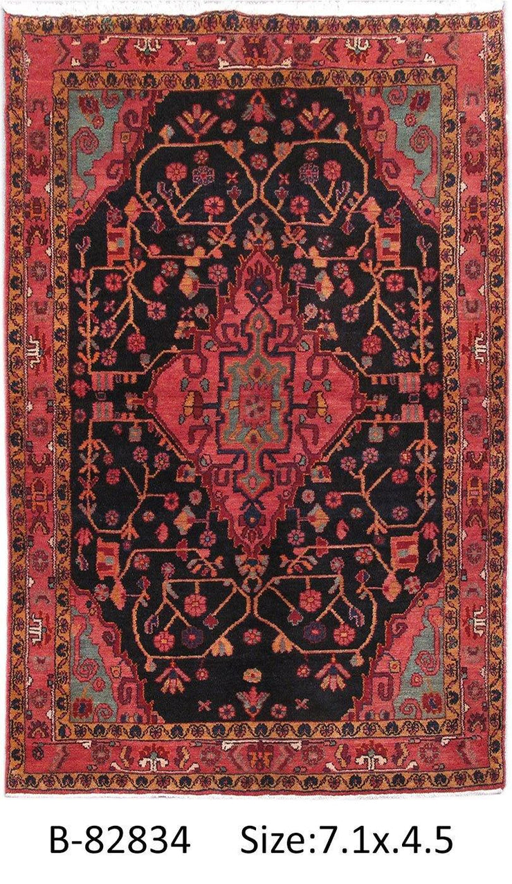 Luxurious 4x7 Authentic Hand-knotted Persian Hamadan Rug - Iran - bestrugplace