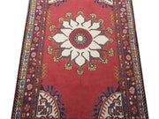 3' x 3' Red Persian Roodbar Rug