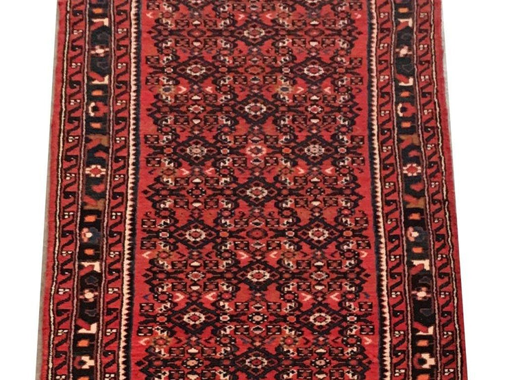 3x13 Authentic Hand-knotted Persian Hamadan Rug - Iran - bestrugplace