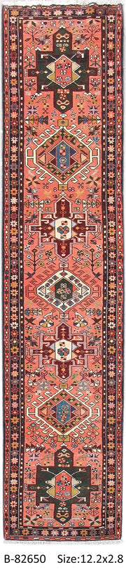 Luxurious 3x12 Authentic Hand-knotted Persian Hamadan Rug - Iran - bestrugplace