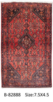 Luxurious 5x7 Authentic Hand-knotted Persian Hamadan Rug - Iran - bestrugplace