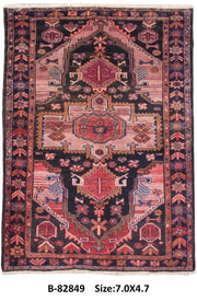 Luxurious 5x7 Authentic Hand-knotted Persian Hamadan Rug - Iran - bestrugplace