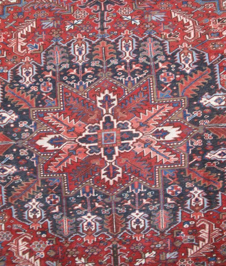 8x11 Authentic Hand-knotted Persian Heriz Rug - Iran - bestrugplace