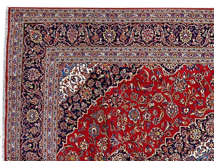 8x11 Authentic Hand Knotted Persian Kashan Rug - Iran - bestrugplace