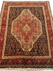 4x5 Authentic Hand-knotted Persian Hamadan Rug - Iran - bestrugplace