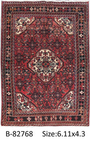 Luxurious 4x7 Authentic Hand-knotted Persian Hamadan Rug - Iran - bestrugplace