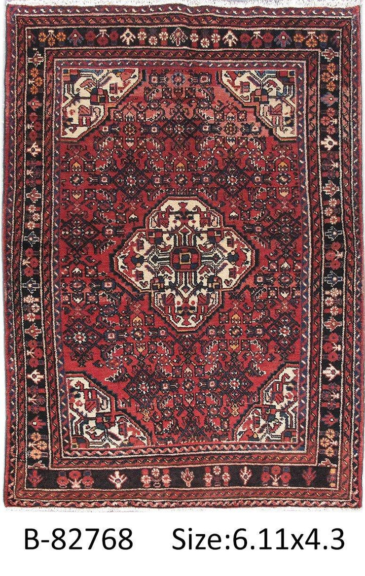 Luxurious 4x7 Authentic Hand-knotted Persian Hamadan Rug - Iran - bestrugplace