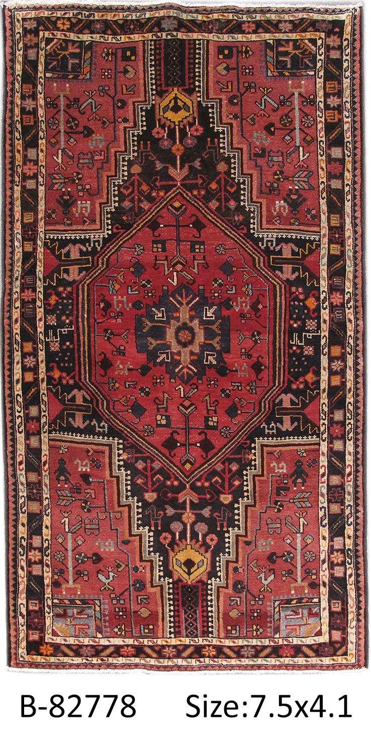 Luxurious 4x7 Authentic Hand-knotted Persian Zanjan Rug - Iran - bestrugplace