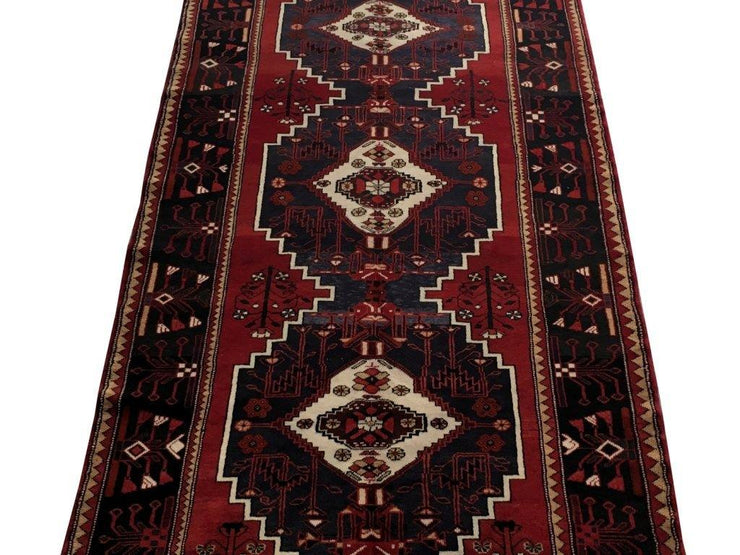 5x13 Authentic Hand-knotted Persian Hamadan Rug - Iran - bestrugplace