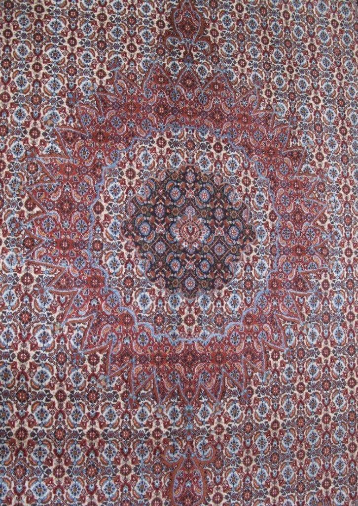 10x13 Authentic Hand-knotted Persian Signed Moud Rug - Iran - bestrugplace