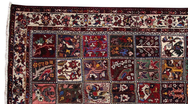 5' x 10' Wine Red Persian Bakhtiari Rug