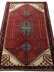 5x9 Authentic Hand-knotted Persian Hamadan Rug - Iran - bestrugplace