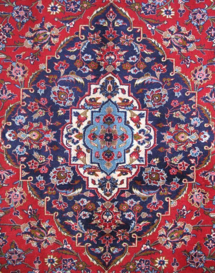 10x14 Authentic Hand-knotted Persian Signed Kashan Rug - Iran - bestrugplace