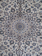 WHITE SIGNED 10x13 ersian Signed Kashan Rug - Iran 82198 - bestrugplace