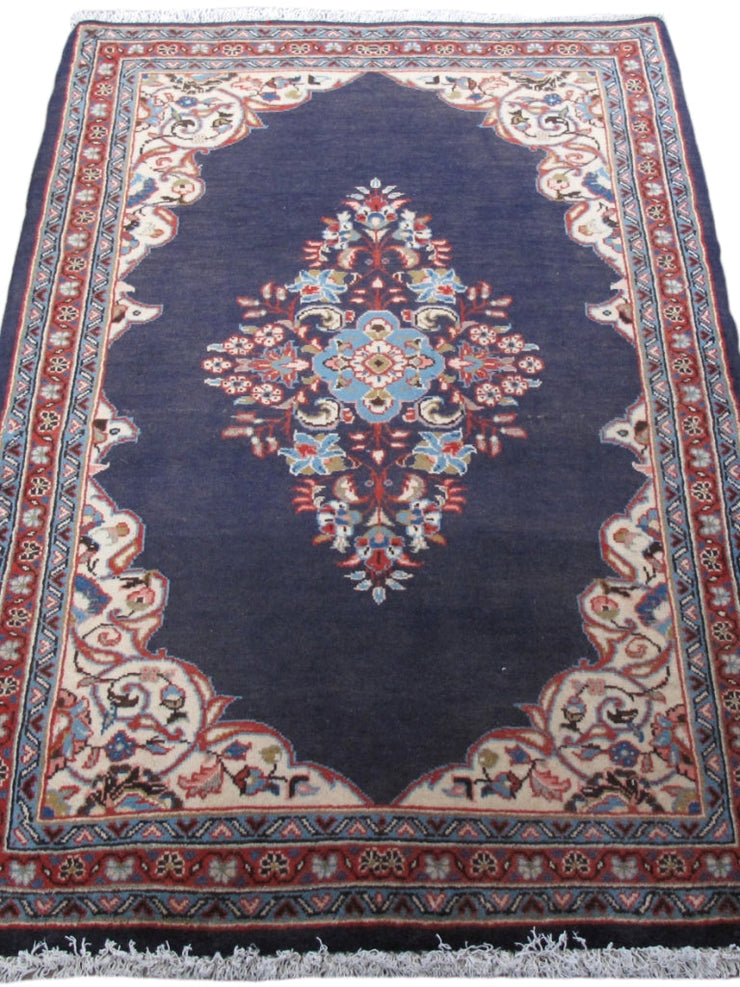 3' x 4' Eggplant Purple Persian Sarouk Rug