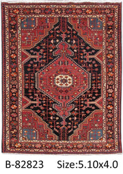 Luxurious 4x6 Authentic Hand-knotted Persian Zanjan Rug - Iran - bestrugplace